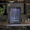 HOMCOM Frigorifero per vino da 20 bottiglie, 53 L, 5-18 °C, Anteprima dell’immagine prodotto 2