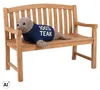 Panchina da giardino Swindon in teak 120 cm in legno Anteprima dell’immagine prodotto 7