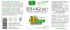 Vitamin D3+K2 Tropfen I 1000 I.E. D3 + 20µg K2 MK7 pro Produktbild-Vorschau 2