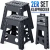 2 Klapphocker Klappstuhl Camping Hocker faltbar klappbar Produktbild-Vorschau 1