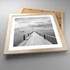 Gerahmtes Poster - Rahmen in heller Eiche - Holz Brücke Produktbild-Vorschau 3