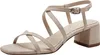 Tamaris Damen Sandalette aus Stoff mit Karree Spitze Produktbild-Vorschau 9
