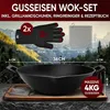 Gusskönig Gusseisen-Wok 35 cm mit Ringreiniger Produktbild-Vorschau 2