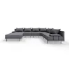 TRADA Gartenecksofa Bahama XL Dunkelgrau Rechts 370x175 cm Produktbild-Vorschau 6