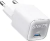 A white Anker 511 Nano III 30W charger with a silver accent and a USB-C port. Anteprima dell’immagine prodotto