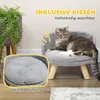PawHut Hundebett, Hundesofa mit Kissen, Erhöhtes Produktbild-Vorschau 5