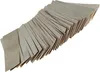 A stack of thin, rectangular metal pieces fanned out on a white background. Produktbild-Vorschau