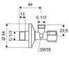 Schell Eckregulierventil Comfort 1/2" chrom, 1 Stk. Produktbild-Vorschau 2