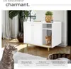 Armoire pour chat KALEA entrée latérale avec un tapis à Voir les images du produit 3