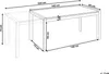 BELIANI Gartentisch Grau HPL-Platte Steinoptik Rechteckig Produktbild-Vorschau 3