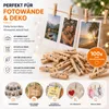 100x Miniklammern 25 mm groß - Mini Holzklammer Basteln Produktbild-Vorschau 13