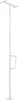 A white floor-mounted safety grab bar for bathrooms. Anteprima dell’immagine prodotto