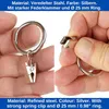 Gardinenklemmen mit Ringen, 30 Pack, in Silber-Farben, Ø 25 Produktbild-Vorschau 3
