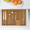 Relaxdays Besteckkasten Bambus, ausziehbar, Besteckeinsatz Produktbild-Vorschau 4