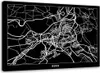 Leinwandbild brünn - stadtplan 100x70 cm Feeby grau Produktbild-Vorschau 1