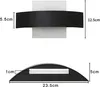 ZMH LED lampa ścienna ciepła biała wewnętrzna lampa ścienna Podgląd zdjęcia produktu 4