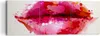 Bild auf Leinwand - Leinwandbild - Rote Lippen glänzend Produktbild-Vorschau 1