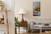 Dekor Leinwand Uhr Wandbilder 30x60 Malerei Abstrakte Berge Produktbild-Vorschau 3