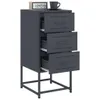 vidaXL Table de nuit anthracite 36x39x78 cm acier Voir les images du produit 5