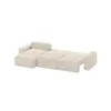 FEDVE Ecksofa RIFU SO aus Bouclé-Stoff mit Schlaffunktion, Produktbild-Vorschau 4