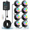 8er set LED RGB Poolbeleuchtung mit 14 Farben, Produktbild-Vorschau 1