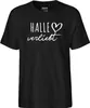 Huuraa Herren T-Shirt Halle verliebt 3XL Black Bio Produktbild-Vorschau 2