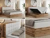 MKS MEBLE Boxspringbett 180x200 mit Bettkasten Eiche, Produktbild-Vorschau 2