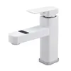 A white kitchen faucet with a modern, minimalist design is shown against a white background. Produktbild-Vorschau