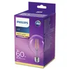 Philips Filament-Lampe, transparent, 60W G93 E27, 7 W, 60 Produktbild-Vorschau 3