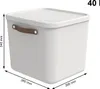 Rotho 2er-Set Aufbewahrungsbox 40L Maloja - Kunststoffbox Produktbild-Vorschau 3