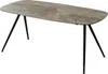 home24 Esstisch - Keramik / Metall - Rauchgrau / Schwarz Produktbild-Vorschau 1