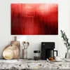 Magnettafel 90 x 60 cm „Vertikale Linien in Rot“ – Produktbild-Vorschau 3