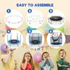 FUNTOK detská trampolína 140 cm s hojdačkou, sadou kruhov, Náhľad obrázku produktu 6