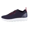 A side view of a blue and red Geox sneaker on a white background. Produktbild-Vorschau