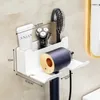 Porta asciugacapelli autoadesivo nero organizer Anteprima dell’immagine prodotto 22