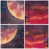 Gerahmtes Poster - Schwarzer Rahmen - Mond Schaukel Frau - Produktbild-Vorschau 9
