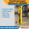 Hochhubwagen HS1525 mit Quicklift 1,5 t Tragkraft, 2500 mm Produktbild-Vorschau 3