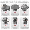A step-by-step guide on how to fold a dog kennel. Produktbild-Vorschau