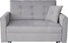 A light gray sofa bed is shown from the front against a white background. Náhľad obrázku produktu
