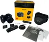 A product shot of a camera kit laid out on a white background. Produktbild-Vorschau