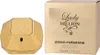 A gold-colored perfume bottle and its matching box are displayed side-by-side against a white background. Produktbild-Vorschau