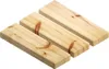 Three wooden planks are arranged diagonally on a white background. Voir les images du produit