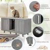 COSTWAY Katzenschrank, Katzenklo mit Eingang, Tür & Produktbild-Vorschau 7