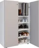 LonaXL5DT Schuhschrank 2 Türen weiß, grau. Produktbild-Vorschau 1