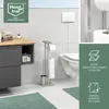 eluno Garniture de WC sur pied 4en1, brosse de WC, Voir les images du produit 4