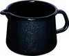 A black enamel pitcher with a spout and handle, shown against a white background. Náhľad obrázku produktu