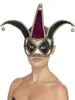 Venezianischer Clown Harlekin Augenmaske schwarz-silber Produktbild-Vorschau 2