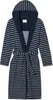 Schiesser peignoir feather terry bathrobe with hood navy Voir les images du produit 5