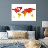 MuchoWow® Poster Weltkarte - Sonnenuntergang - Kompass Produktbild-Vorschau 4
