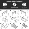 KUTAS Klassische Betten 140x190, LED-Bett Braun mit Produktbild-Vorschau 12